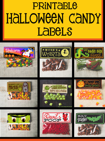 Printable Halloween Candy Bag Labels