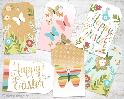 Printable easter gift tags