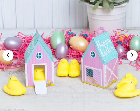 Easter hen house treat box