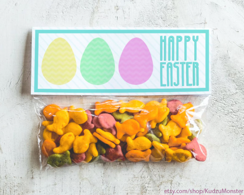 Printable easter treat bag topper