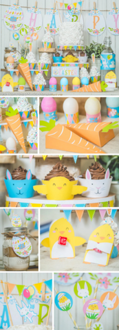 Printable easter party kit