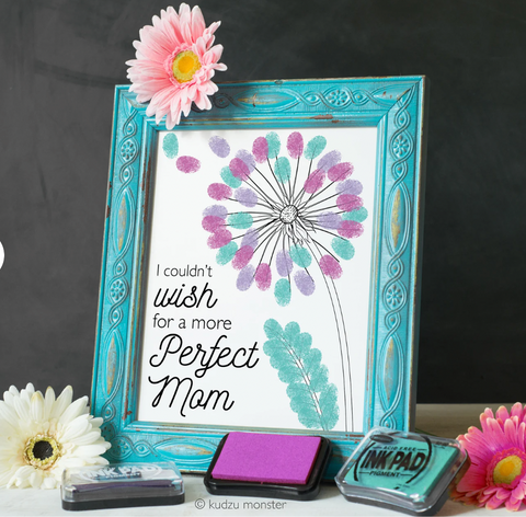 Printable mother's day dandelion art activity #2