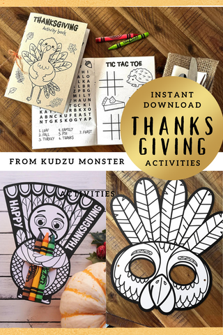 7 Instant Kids Table Activities For Thanksgiving