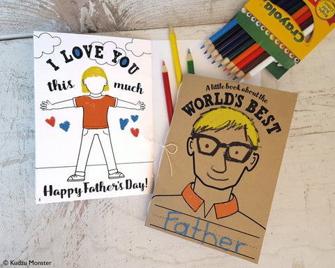 Printable world's best dad coloring activity book