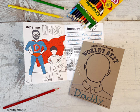 Printable father's day activity book