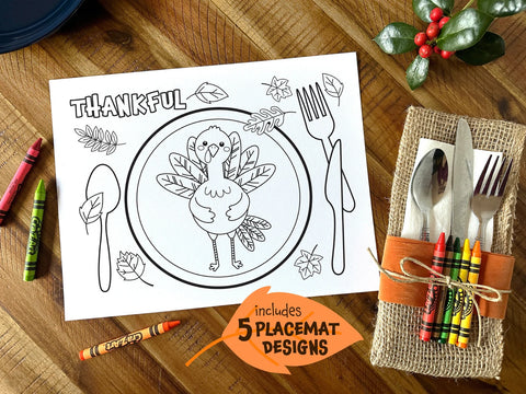 Kids Table Coloring Activity