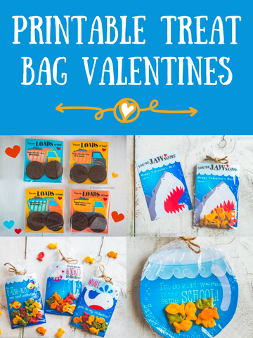 Printable Treat Bag Valentines