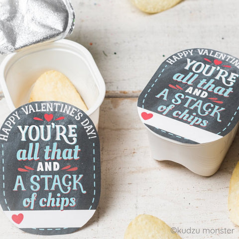 Printable pringles valentine