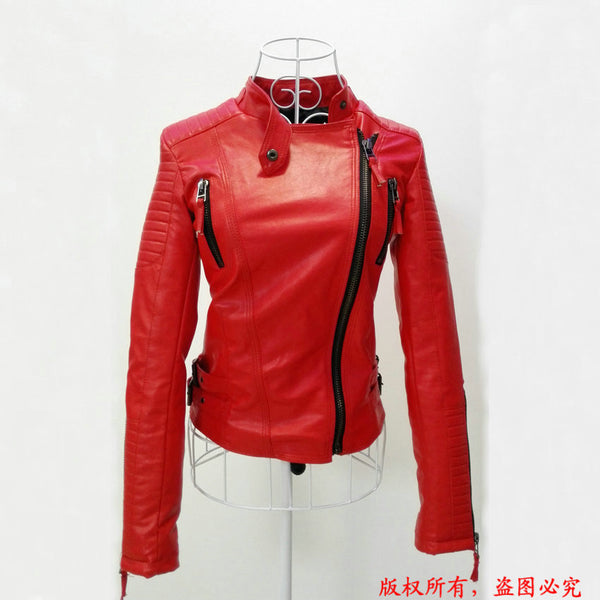 2018 New Fashion Winter Women Faux Soft Leather Jacket – Gift Box Planet