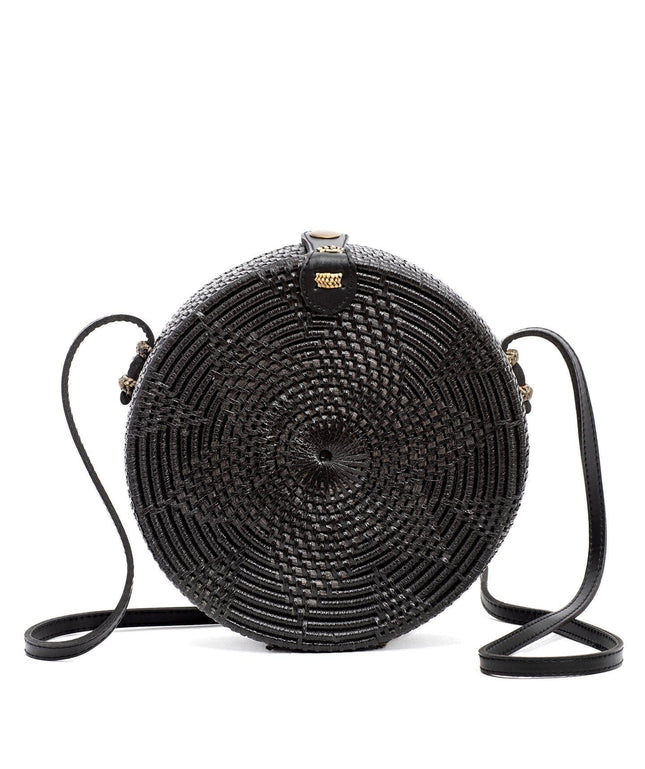 rattan bag black