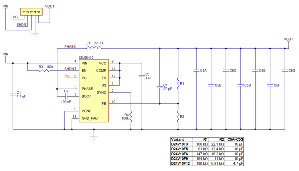 Pololu 12V 1A Step-Down Voltage Regulator D24V10F12