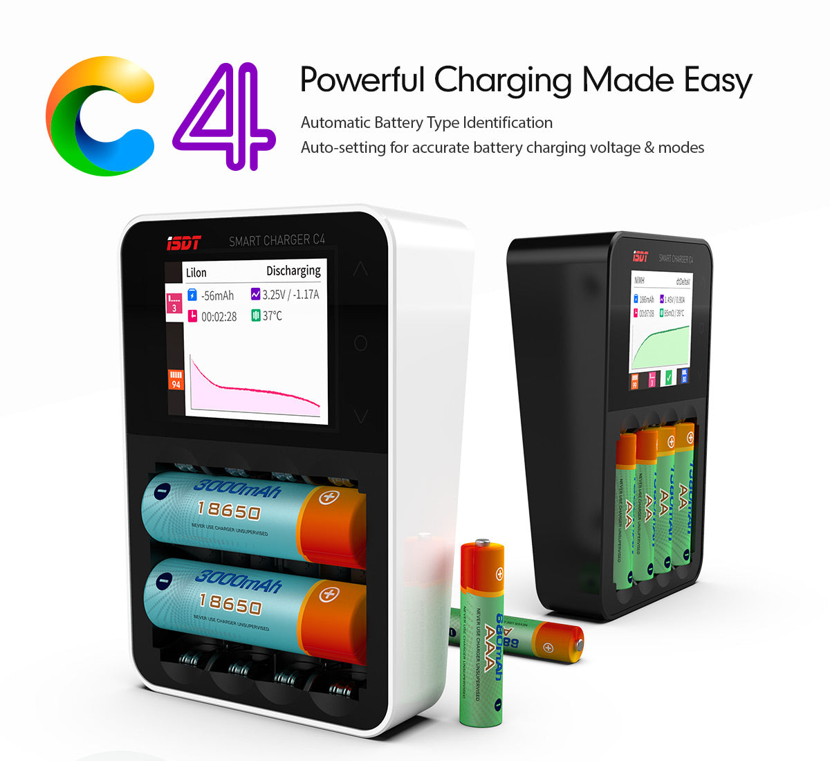 ISDT C4 Touch Screen Battery Charger