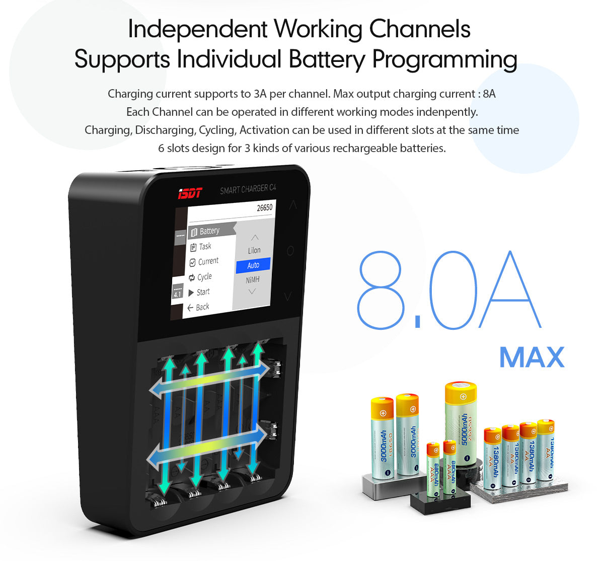 ISDT C4 Touch Screen Battery Charger