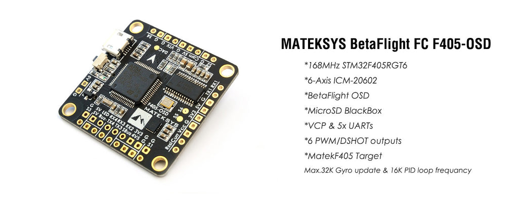 Matek BetaFlight FC F405-OSD