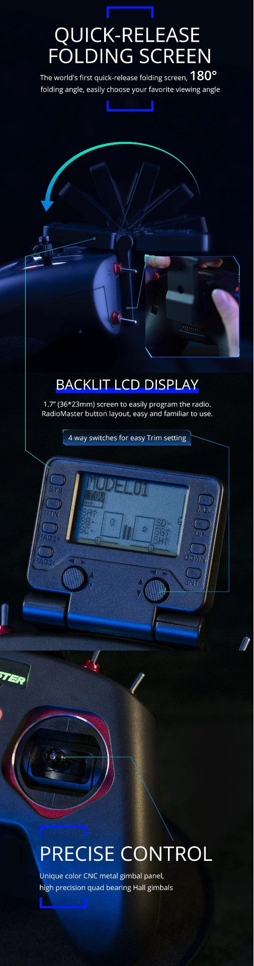 RadioMaster T8 Pro 16CH 2.4Ghz Multi-Protocol OpenTX RC Radio Transmitter