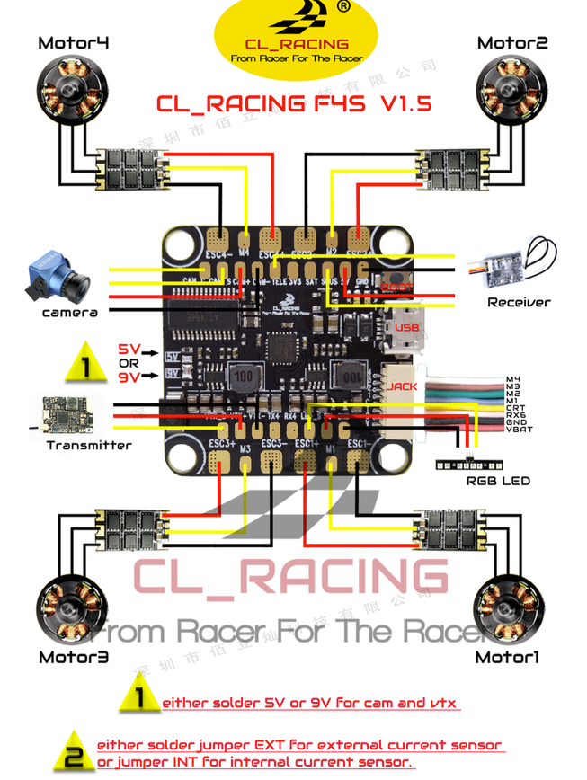 CL Racing F4S Flight Controller FC V1.5