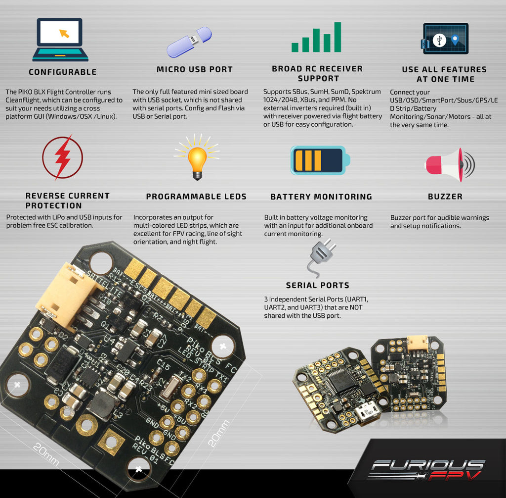 PIKO BLX Micro Flight Controller 