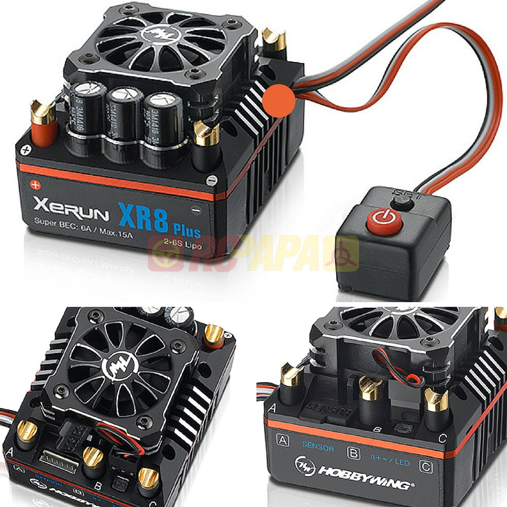 Hobbywing Xerun Xr8 Plus 150a Sensored Brushless Esc For 18 Rc Competition