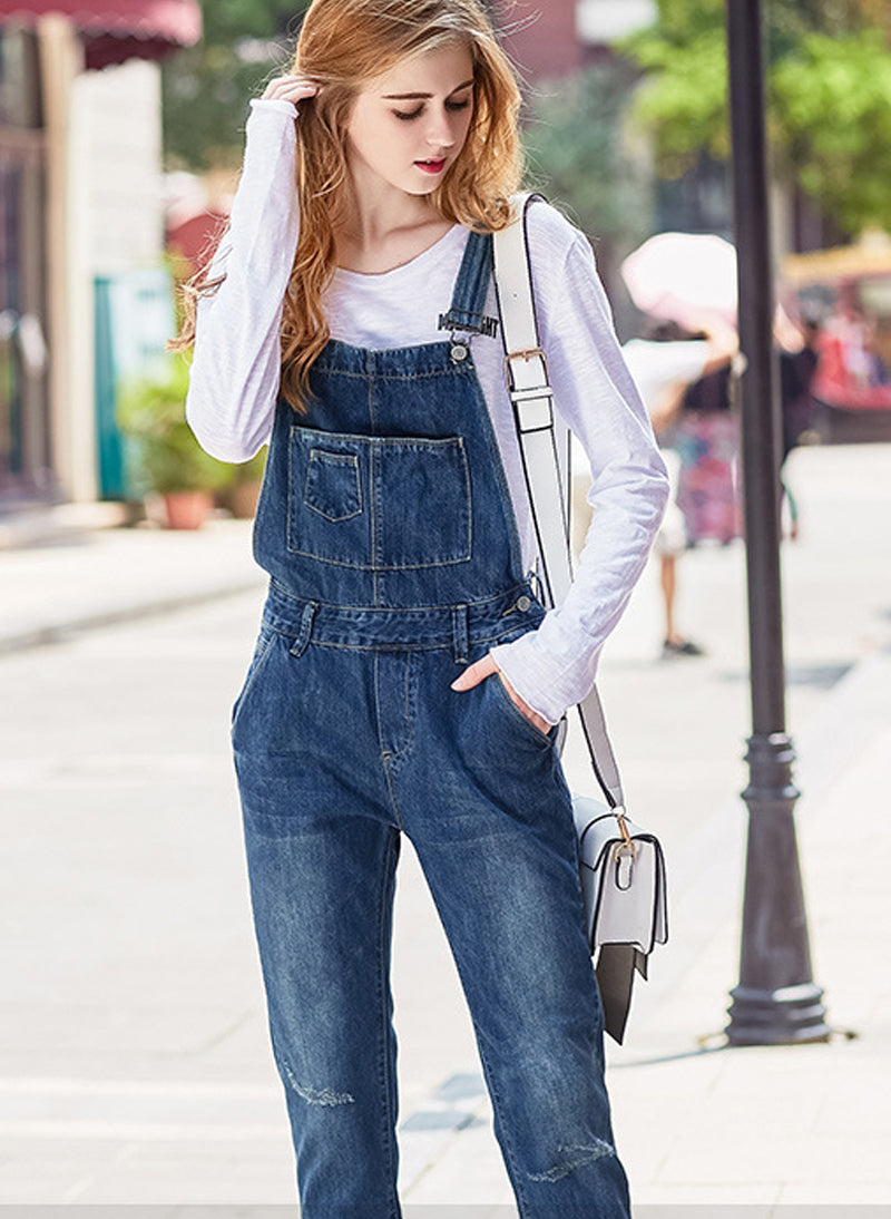 denim bib and brace