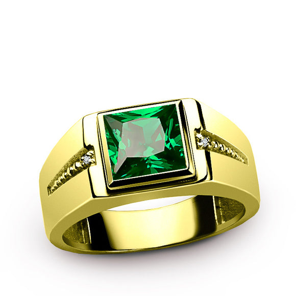 Emerald Ring for Men Latest Designs Discounts – J F M