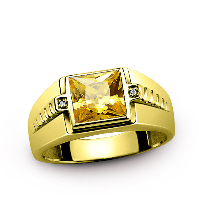 10k Yellow Gold Mens Ring 100% Metal Purity Assured – J F M