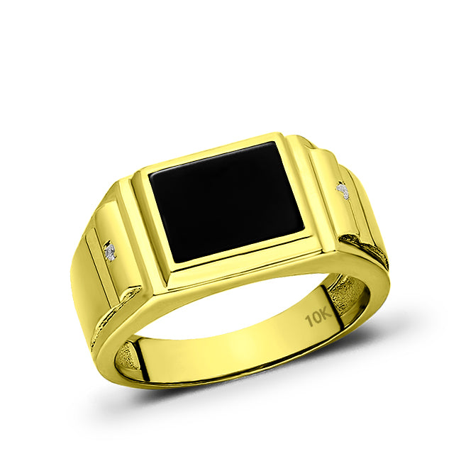 Gold Black Onyx Ring | Gold Onyx Ring | J F M – J F M