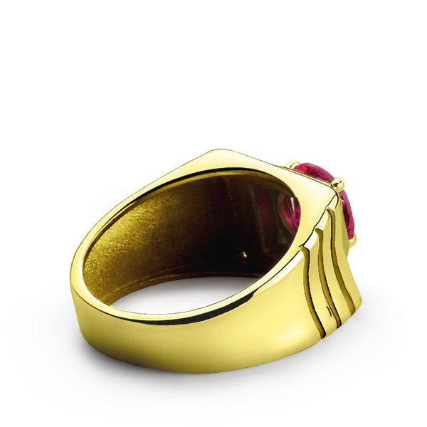 Reina 14K Bracelet - 14k yellow gold / red