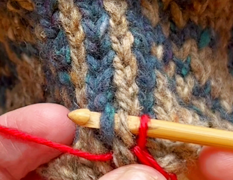 Comment sécuriser le steek avant de couper le tricot