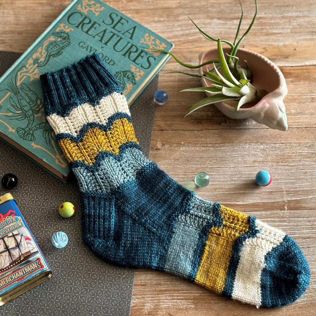 Vogue Knee-High Socks Knitting Pattern – Biscotte Yarns