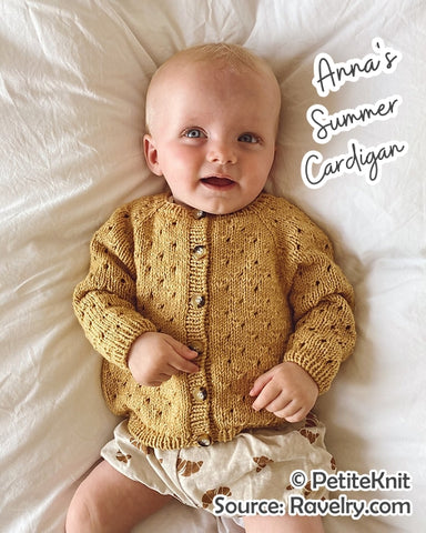 Anna's summer cardigan - PetiteKnit