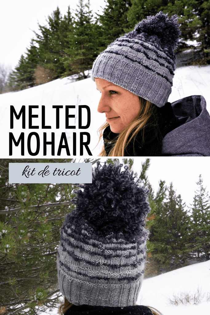 Melted Mohair Hat | Knitting Pattern – Les Laines Biscotte Yarns