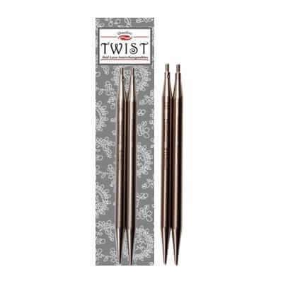 ChiaoGoo TWIST 3 inch (8 cm) Shorties Stainless Steel Lace IC Tips