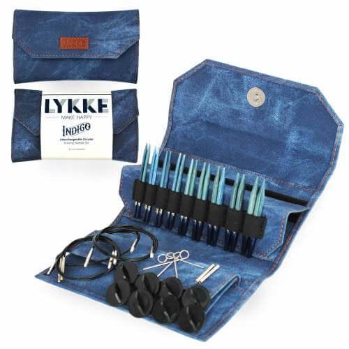 Large LYKKE Driftwood interchangeable Circular Knitting Needle Set 5 inch —  Knit