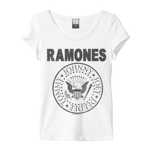 Women's Ramones T-shirt - Logo, White
