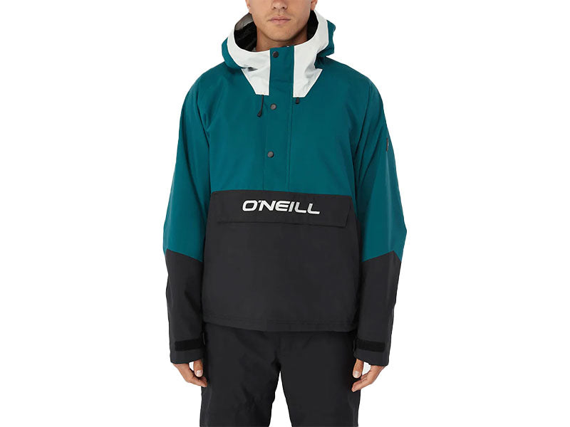 Men's Teal Black and White O'Riginals Anorak Ski and Snowboard Jacket by O’Neill