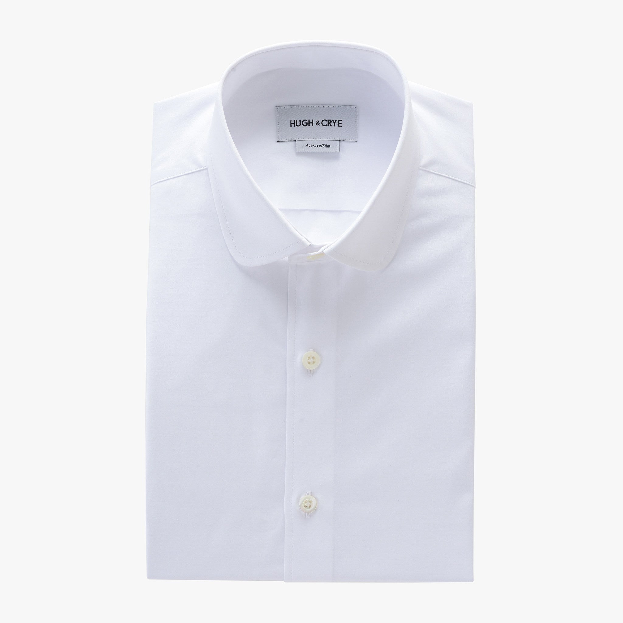 white club collar dress shirt