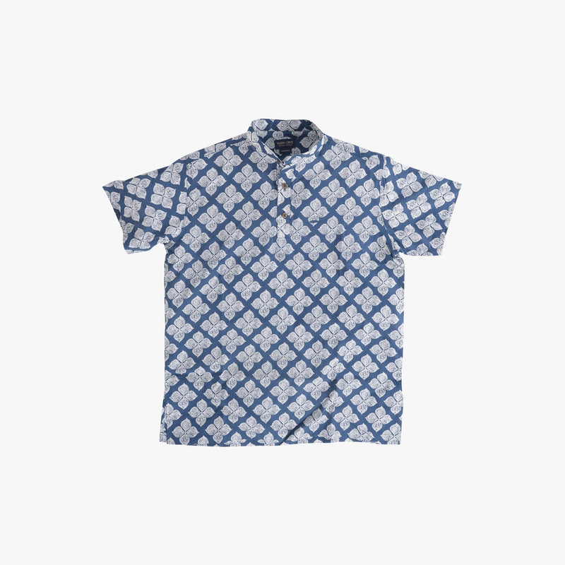 Cream with Pine Print Popover Shirt - Shackleton – Hugh & Crye