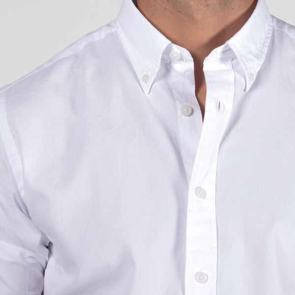 White Oxford Cloth Button-Down Shirt - Silo – Hugh & Crye