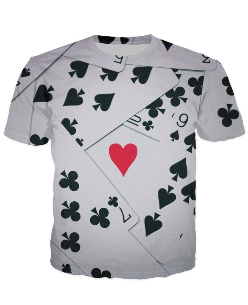 poker card t shirt