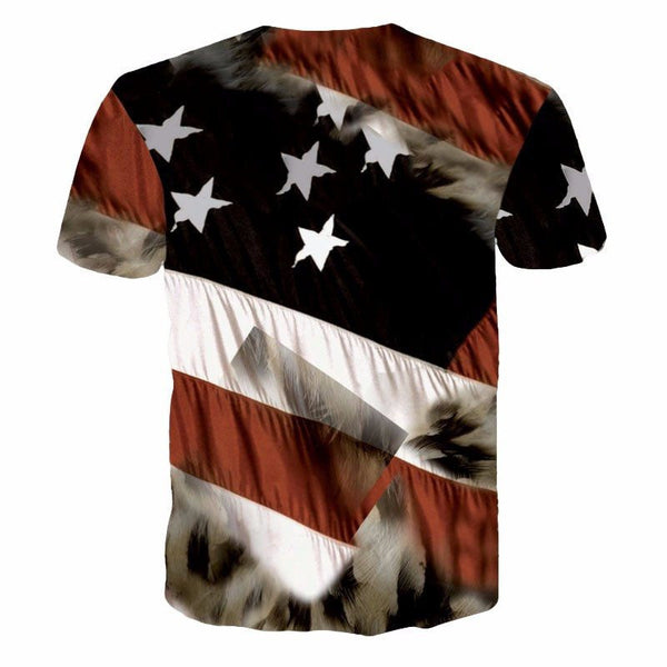 Exclusive: Eagle USA Flag 3D T-Shirt - Galaxy Teez - Shirts, Jewelry ...