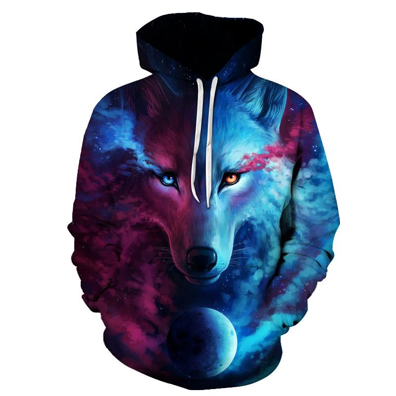 hoodies with wolf designs