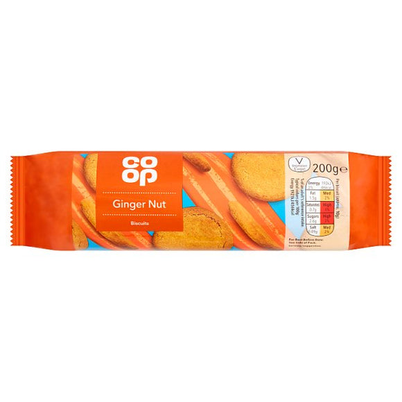 Co Op Ginger Nuts 200g The Scottish And Irish Store