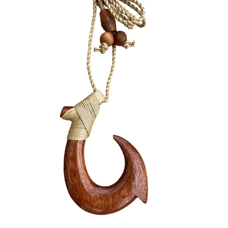 Fish Hook Necklace, Hawaiian Fish Hook Necklace, Koa Wood Necklace, Maori  Necklace, Surfer Necklace, Gift -  Canada