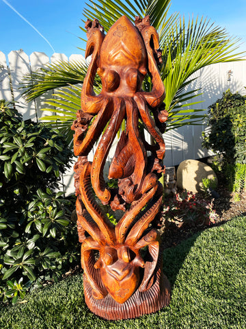 Octopus Carving - Makana Hut