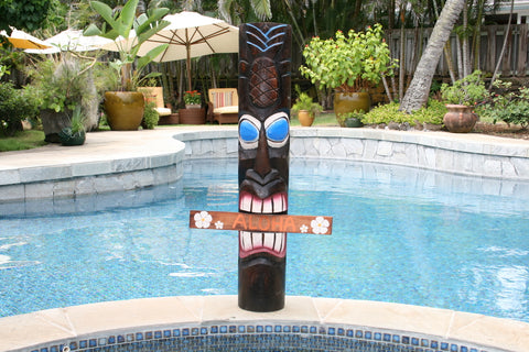 Aloha Welcome Tiki Totem 