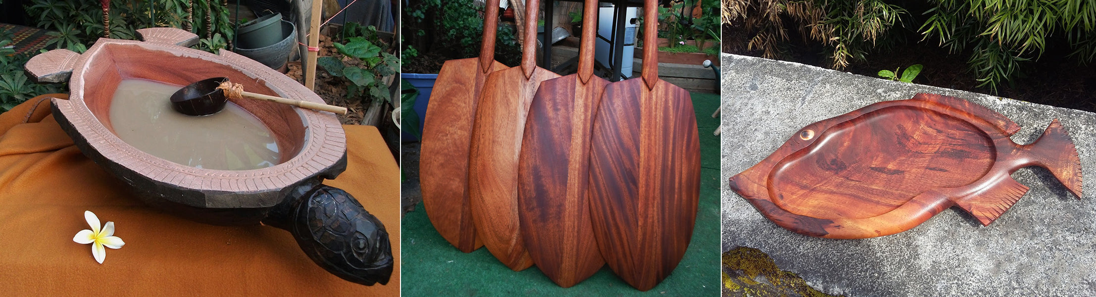 Custom Hawaiian Carvings - Makana Hut