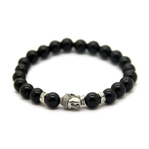 Buddha Black Beaded Bracelet - Makana Hut