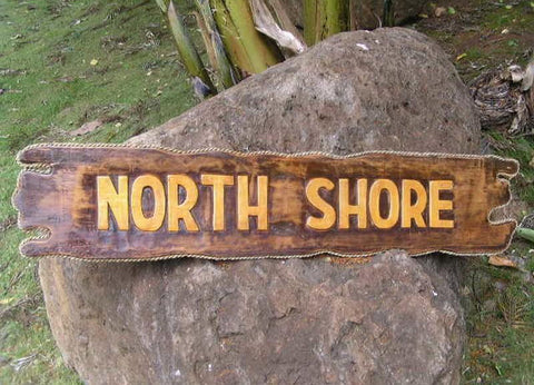 Makana Hut - North Shore Surf Sign