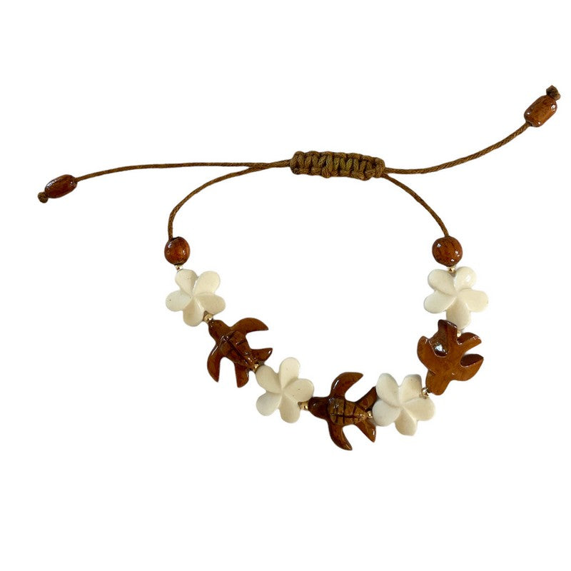 Kaimana Plumeria Open Bracelet