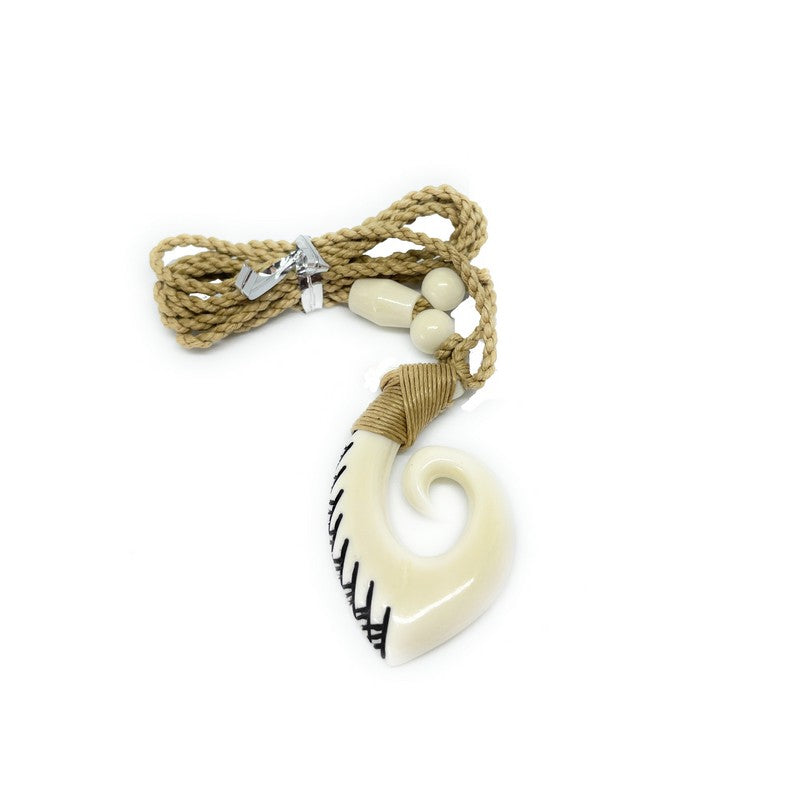 Bone Hawaiian Fish Hook Necklace – Charming Shark Retail